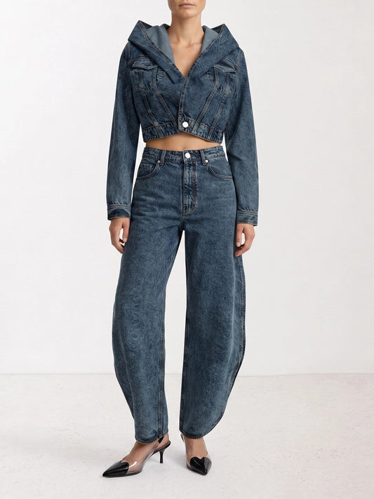 Denim jackets Solid colour  Light blue - Alaïa Women | PLP | VIETTI Online Store | 2
