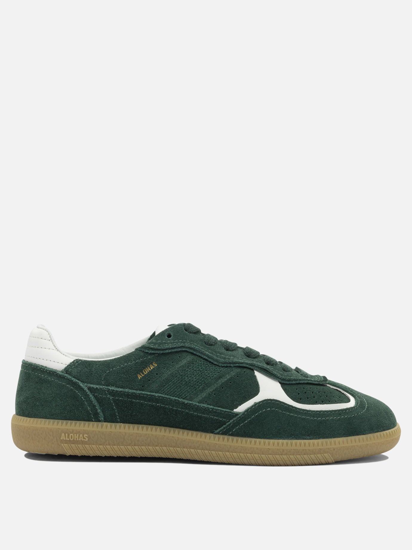 Sneaker basse 100% cow suede - 100% rubber  Verde - Alohas Donna | PDP | VIETTI Online Store | thumbnail