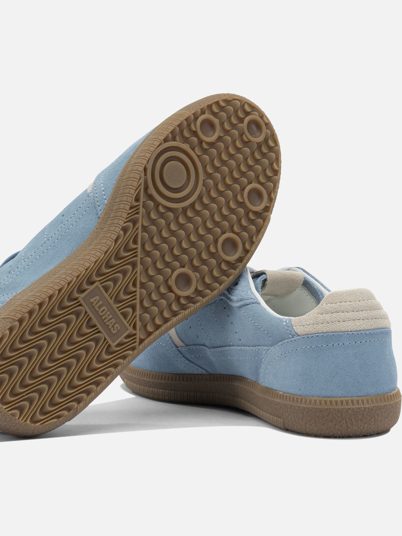 Low top sneakers 100% cow suede - 100% rubber  Light blue - Alohas Women | PDP | VIETTI Online Store | thumbnail_5