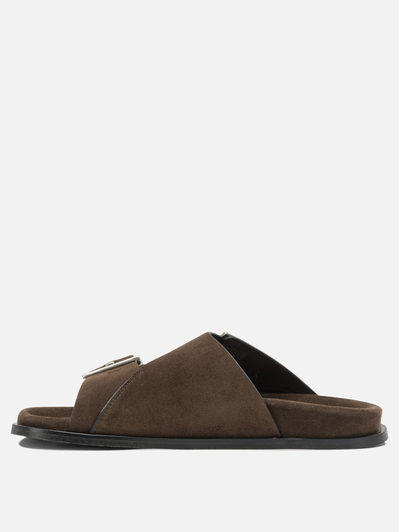 Flat sandals 100% suede - 100% leather  Brown - Alohas Women | PDP | VIETTI Online Store | thumbnail_3