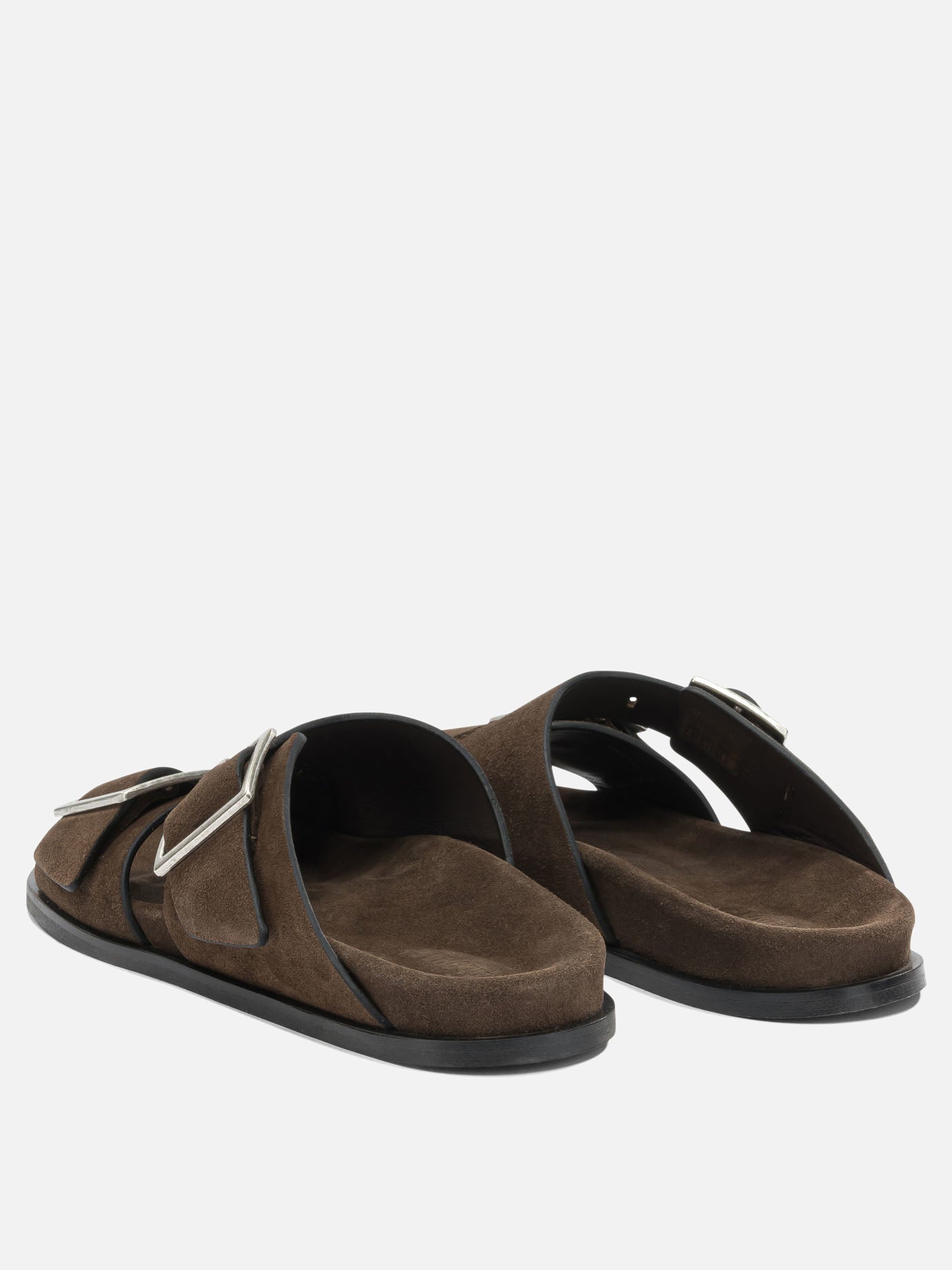 Flat sandals 100% suede - 100% leather  Brown - Alohas Women | PDP | VIETTI Online Store | thumbnail_4
