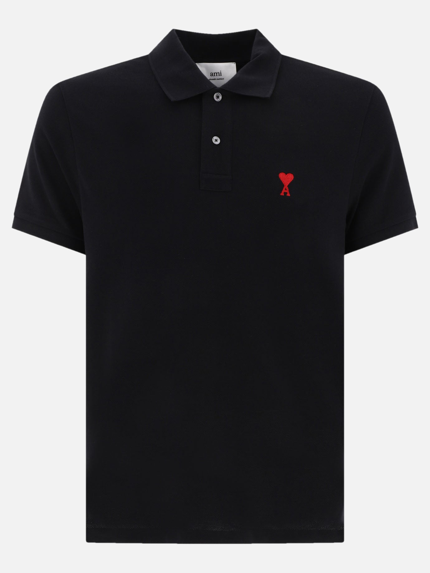 Polo shirts with buttons Logo  Black - Ami Paris Men | PDP | VIETTI Online Store | thumbnail