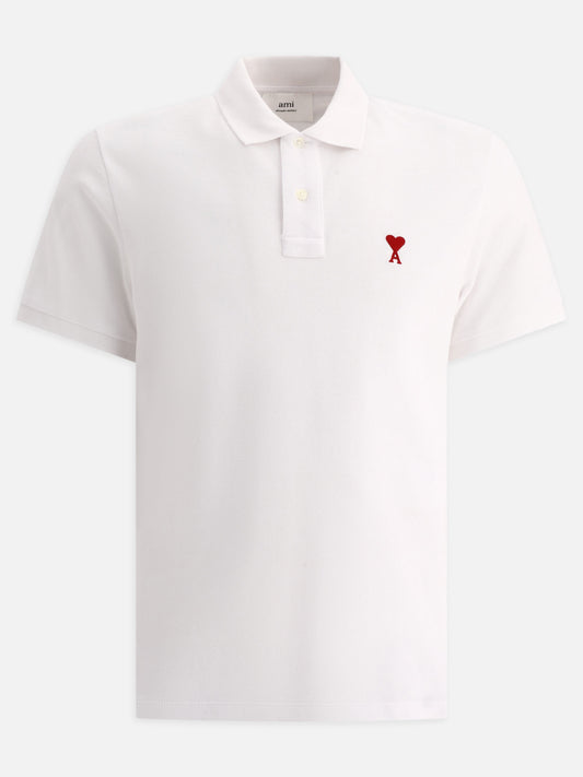 Ami Paris Polo shirt "Ami de Coeur" White

