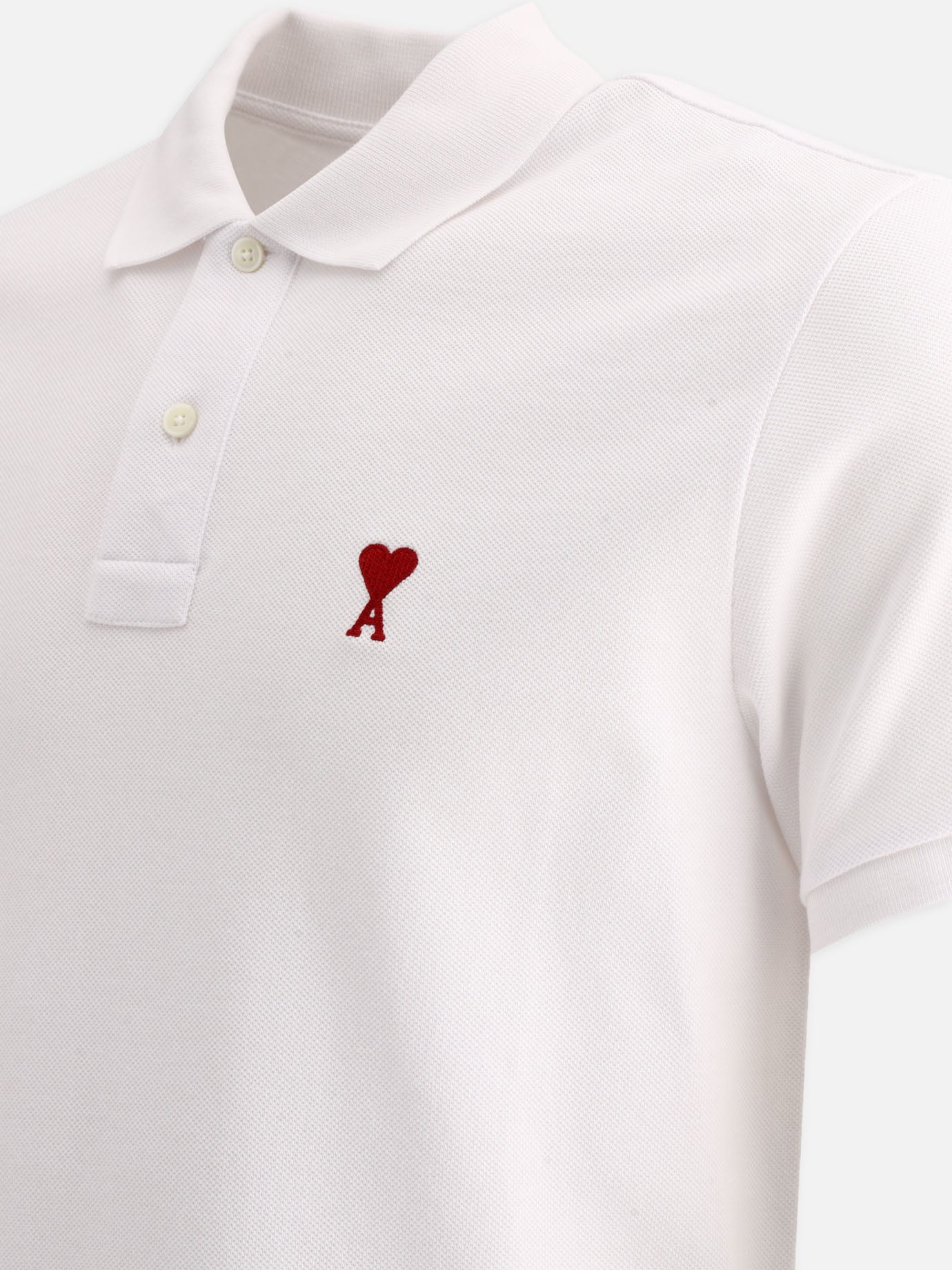 Polo shirts with buttons Logo  White - Ami Paris Men | PDP | VIETTI Online Store | Zoom-Modal_4
