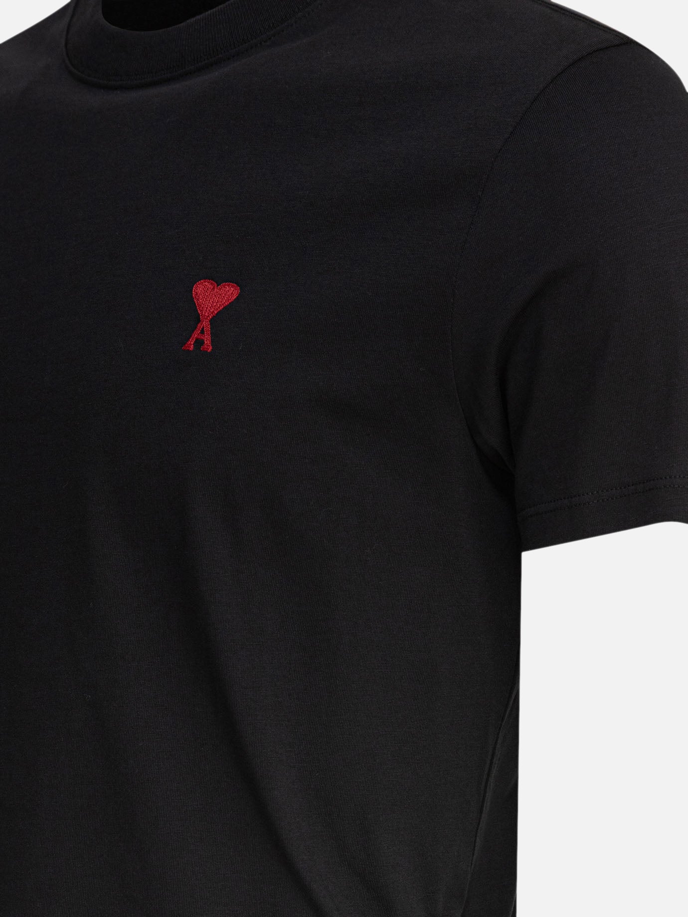Crewneck t-shirts Logo  Black - Ami Paris Men | PDP | VIETTI Online Store | thumbnail_4