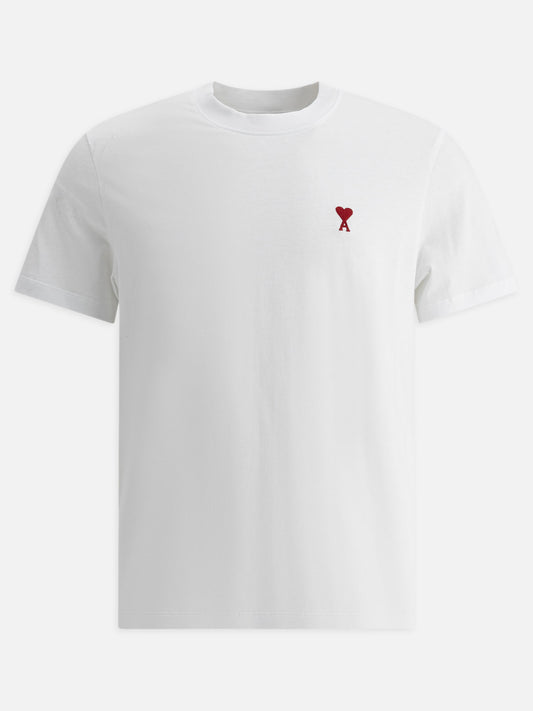 T-shirt girocollo Logo  Bianco - Ami Paris Uomo | PLP | VIETTI Online Store 
