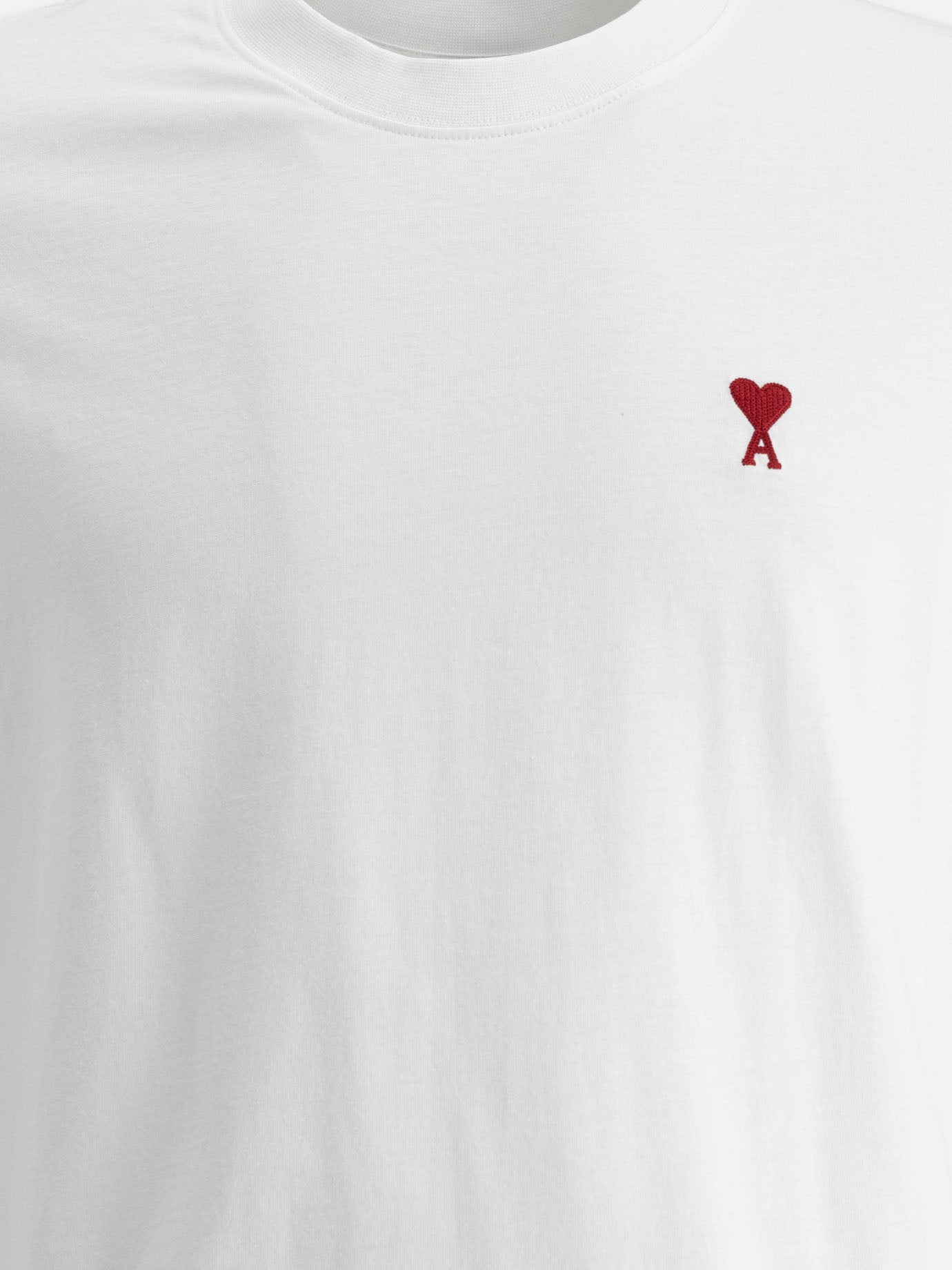 Ami Paris Crew-neck T-shirt with logo BFUTS035.724 White - Men