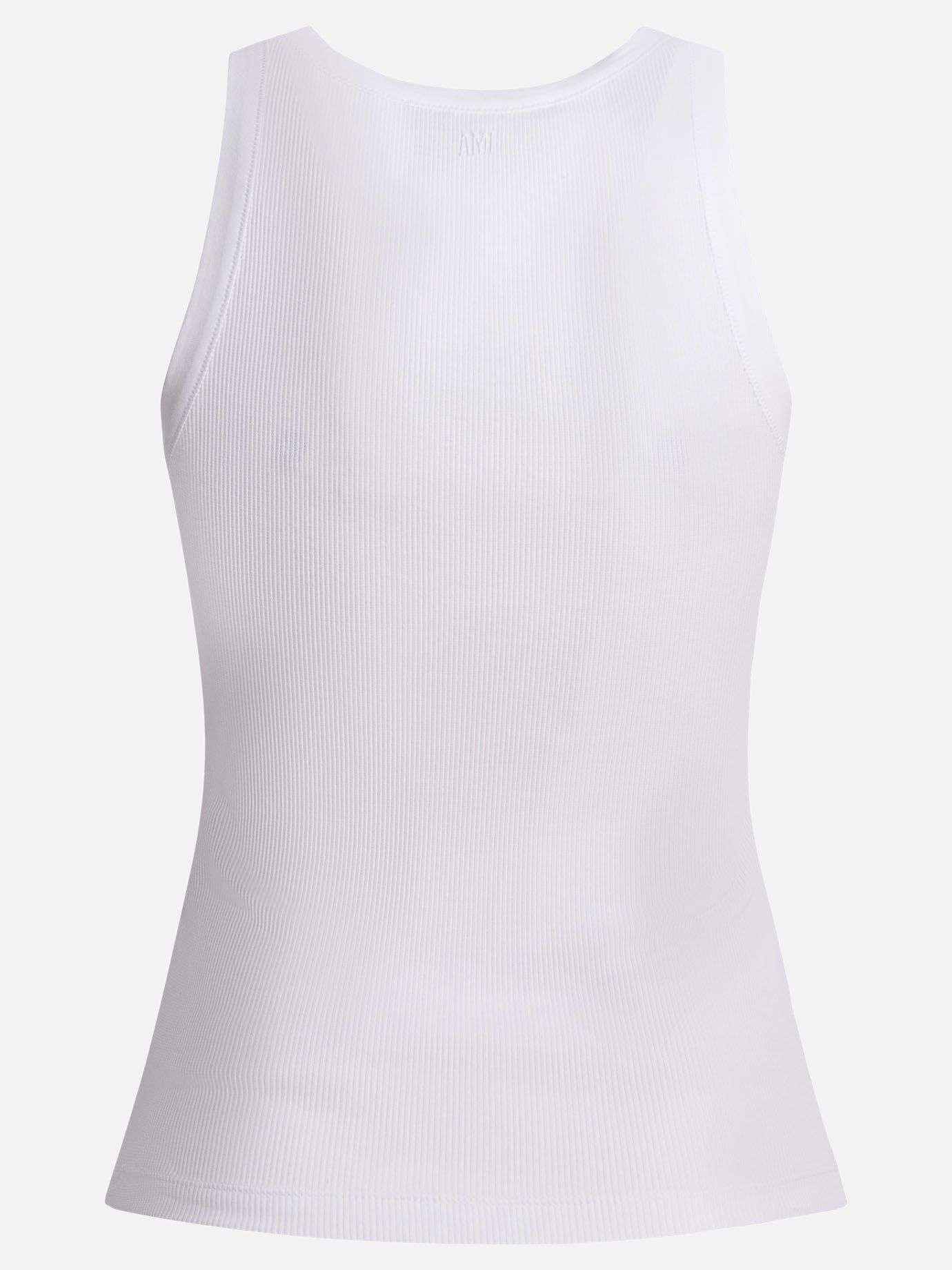 Ami Paris Cotton tank top with logo White - Women | VIETTI Online