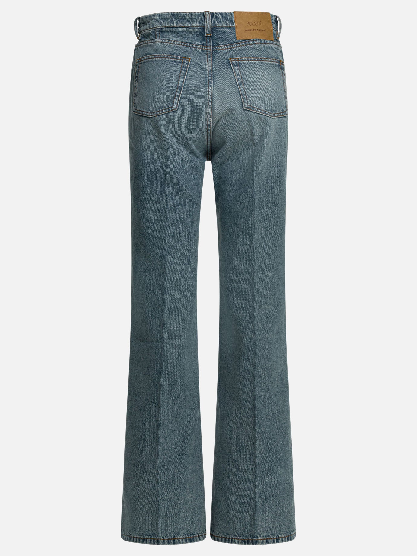 Jeans svasati Solid colour  Azzurro - Ami Paris Donna | PDP | VIETTI Online Store | thumbnail_2