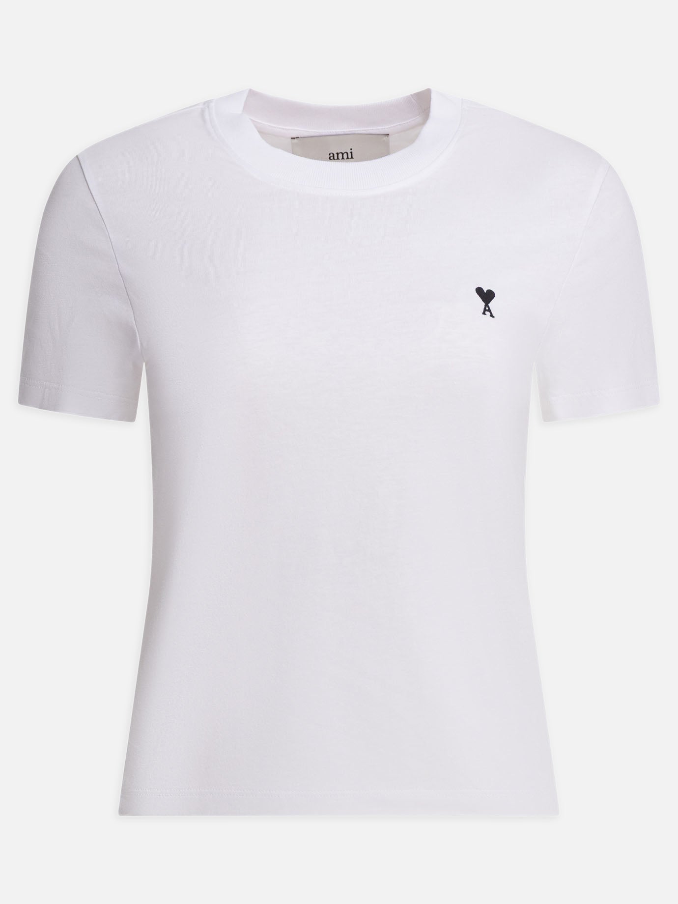 T-shirt girocollo Logo  Bianco - Ami Paris Donna | PDP | VIETTI Online Store | thumbnail