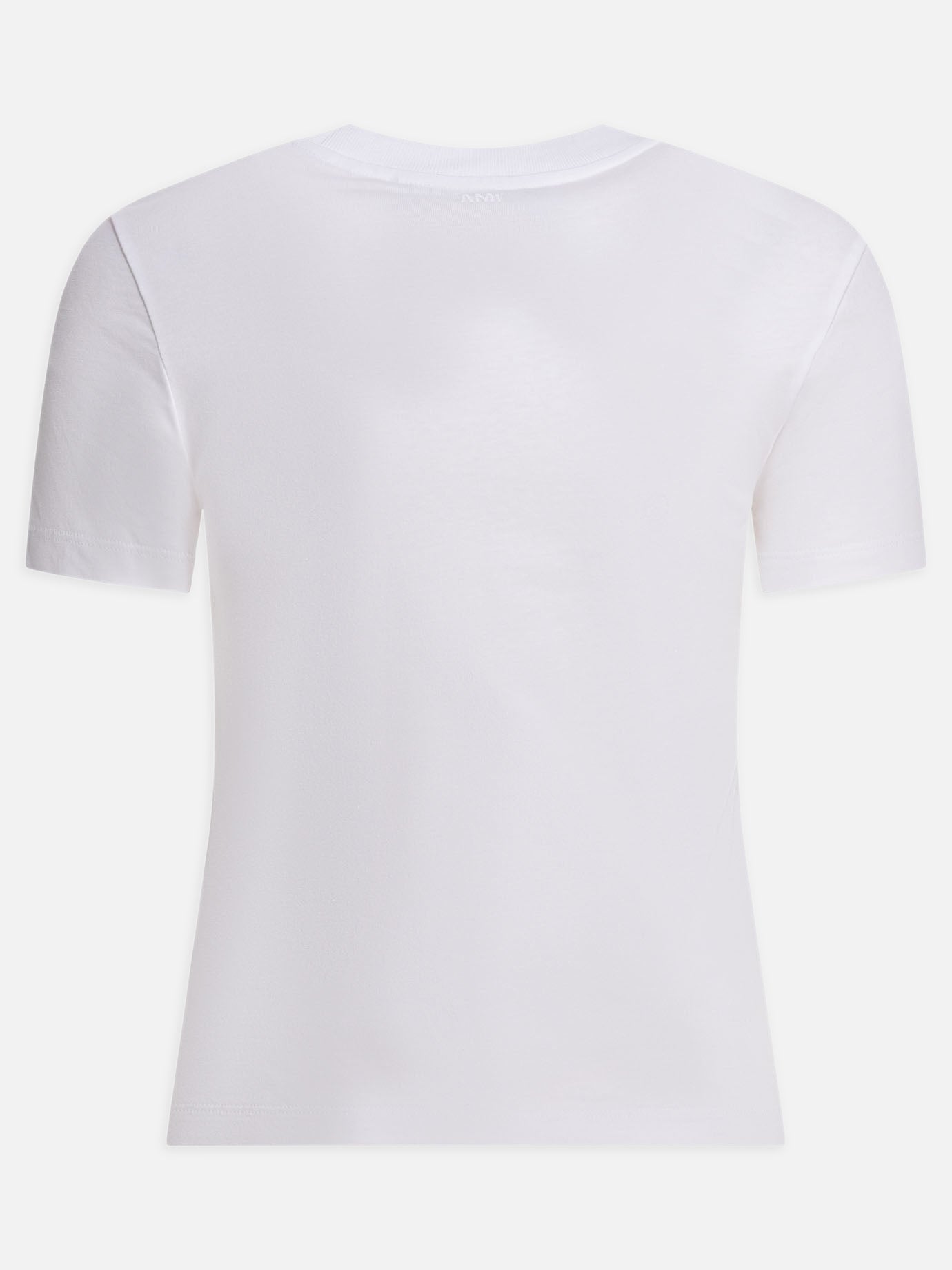 Ami Paris Crew-neck T-shirt with logo FTS347.724 White - Women