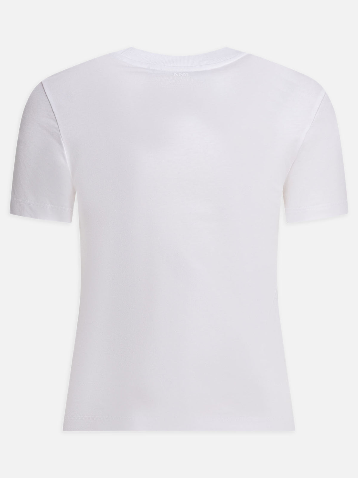 Ami Paris Crew-neck T-shirt with logo White - VIETTI