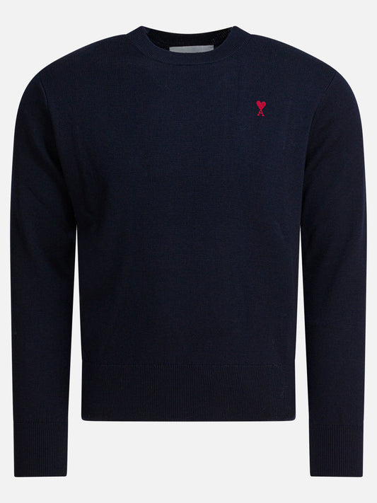 Ami Paris Wool crewneck sweater Blue

