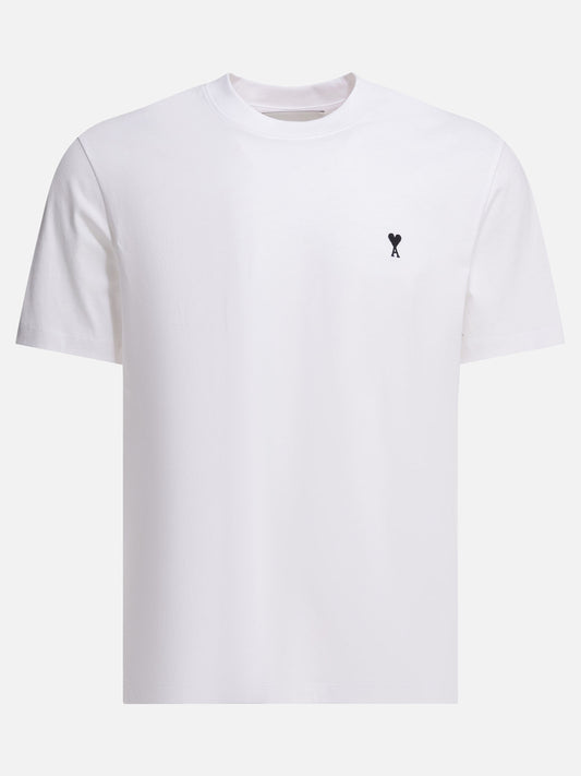 T-shirt girocollo Logo  Bianco - Ami Paris Uomo | PLP | VIETTI Online Store 
