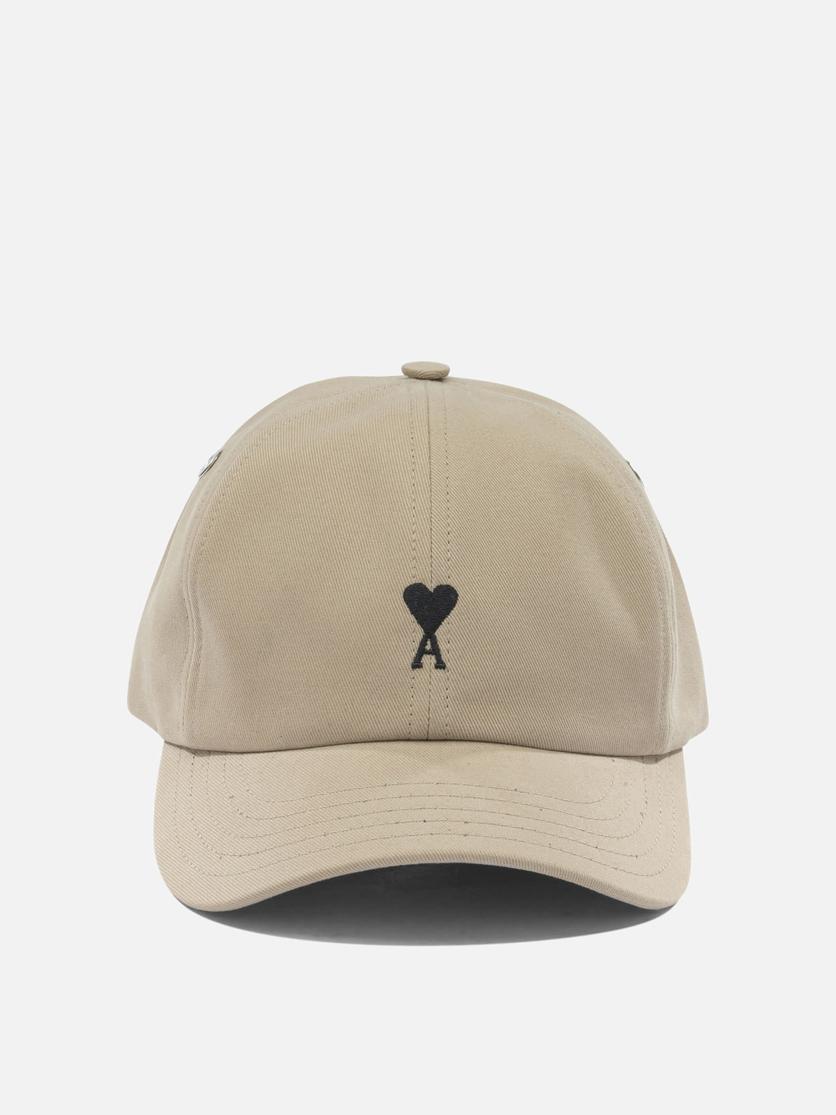 Ami Paris Baseball cap with Ami De Cœur embroidery Beige