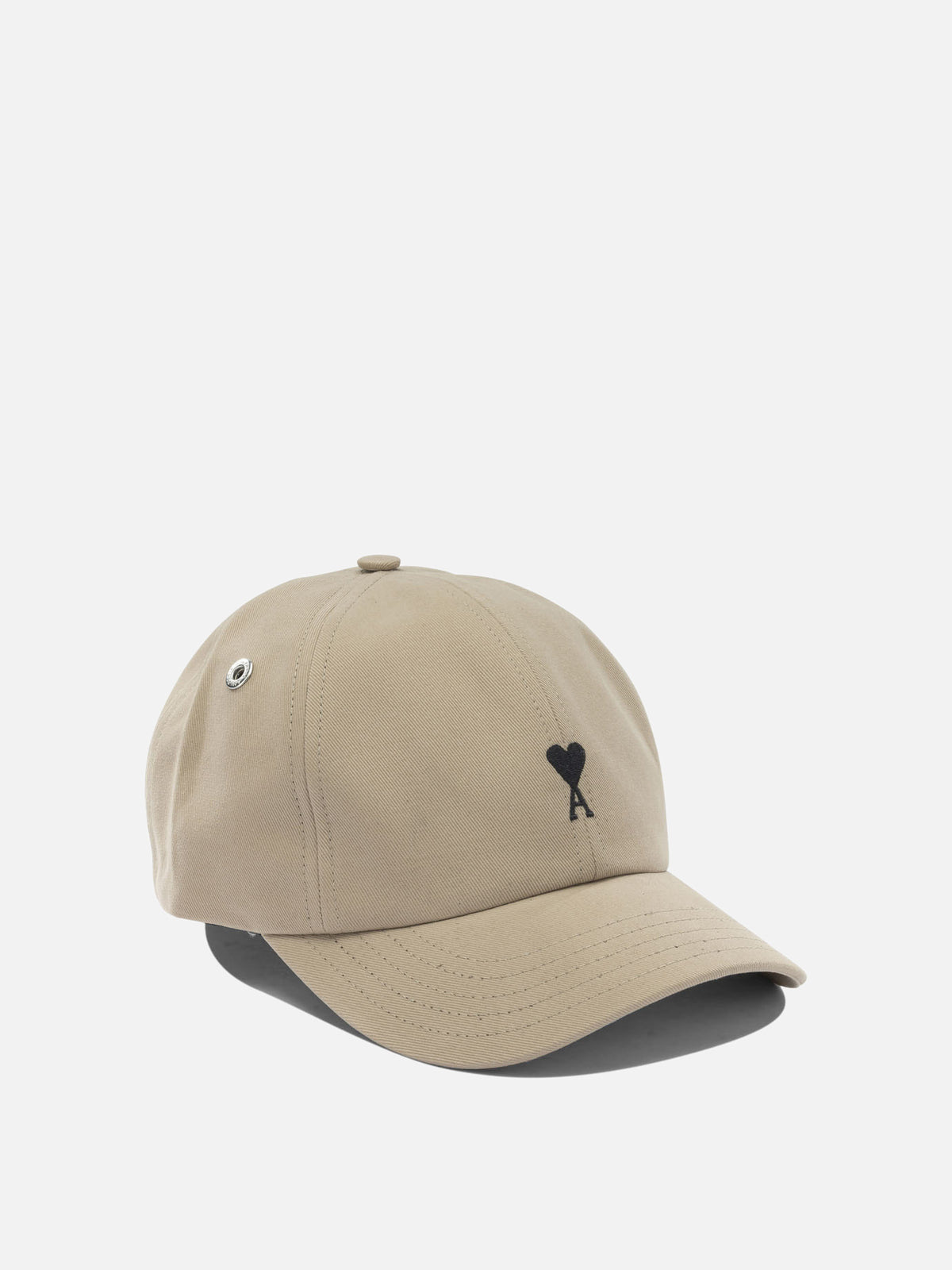 Ami Paris Baseball cap with Ami De Cœur embroidery Beige