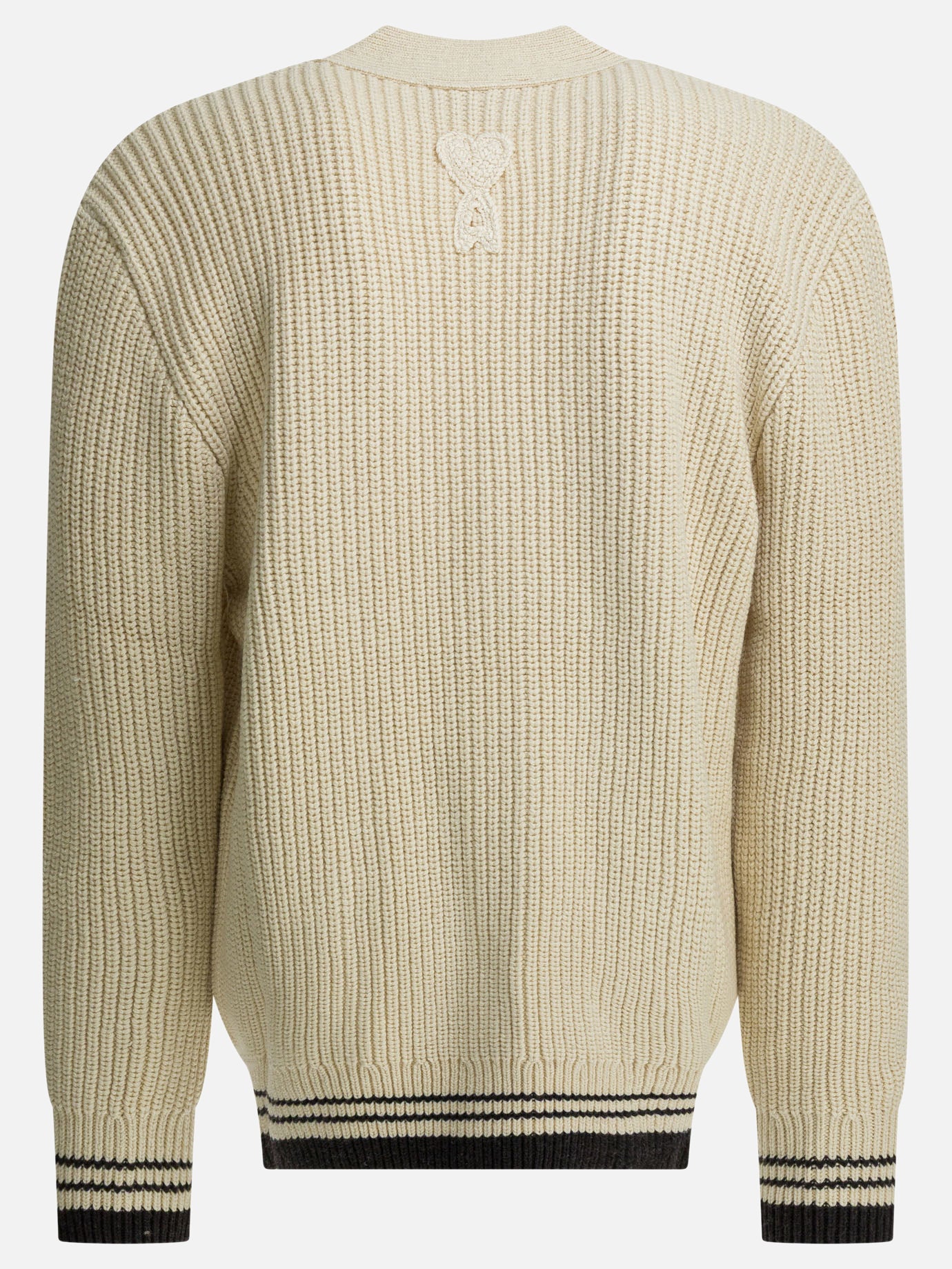 Cardigans Logo  White - Ami Paris Men | PDP | VIETTI Online Store | thumbnail_2