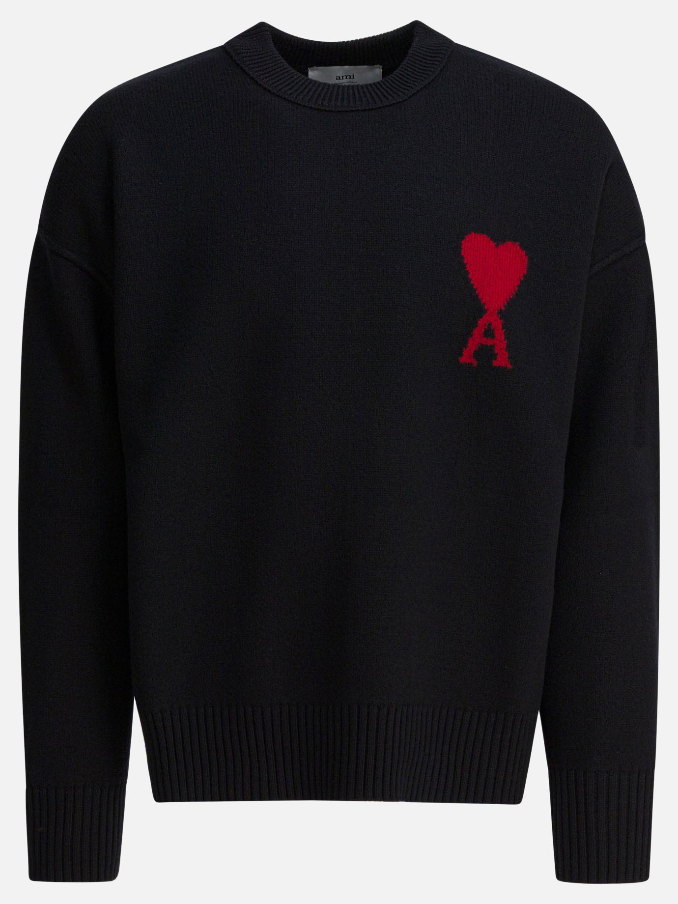 Maglioni girocollo Logo  Nero - Ami Paris Uomo | PDP | VIETTI Online Store | Zoom-Modal
