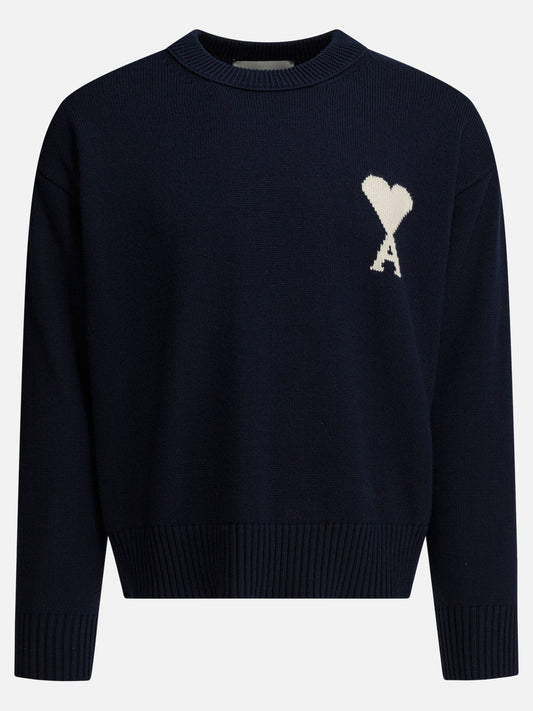 Crewneck sweaters Logo  Blue - Ami Paris Men | PLP | VIETTI Online Store 

