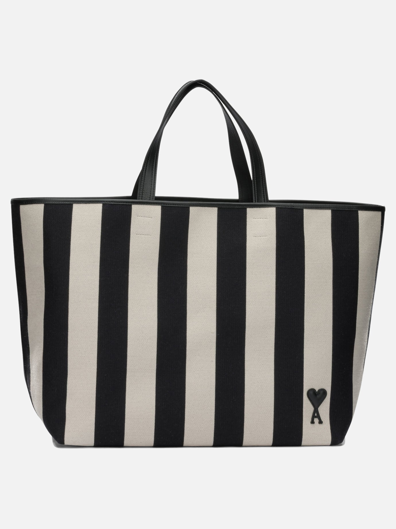 Medium bags 85% cotton 11% polyester 4% polyurethane  Nero - Ami Paris Women | PDP | VIETTI Online Store | Zoom-Modal
