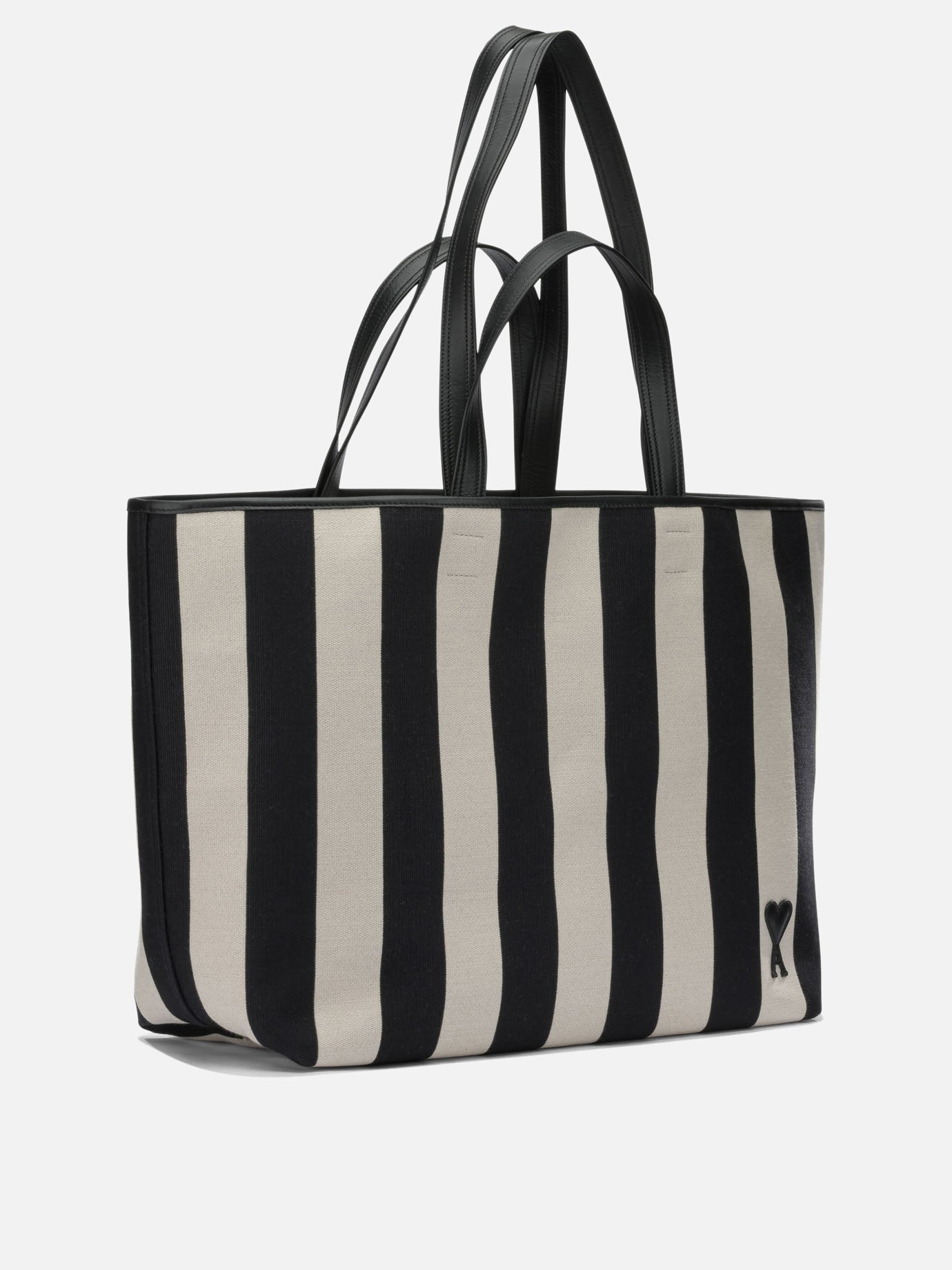Medium bags 85% cotton 11% polyester 4% polyurethane  Nero - Ami Paris Women | PDP | VIETTI Online Store | Zoom-Modal_2

