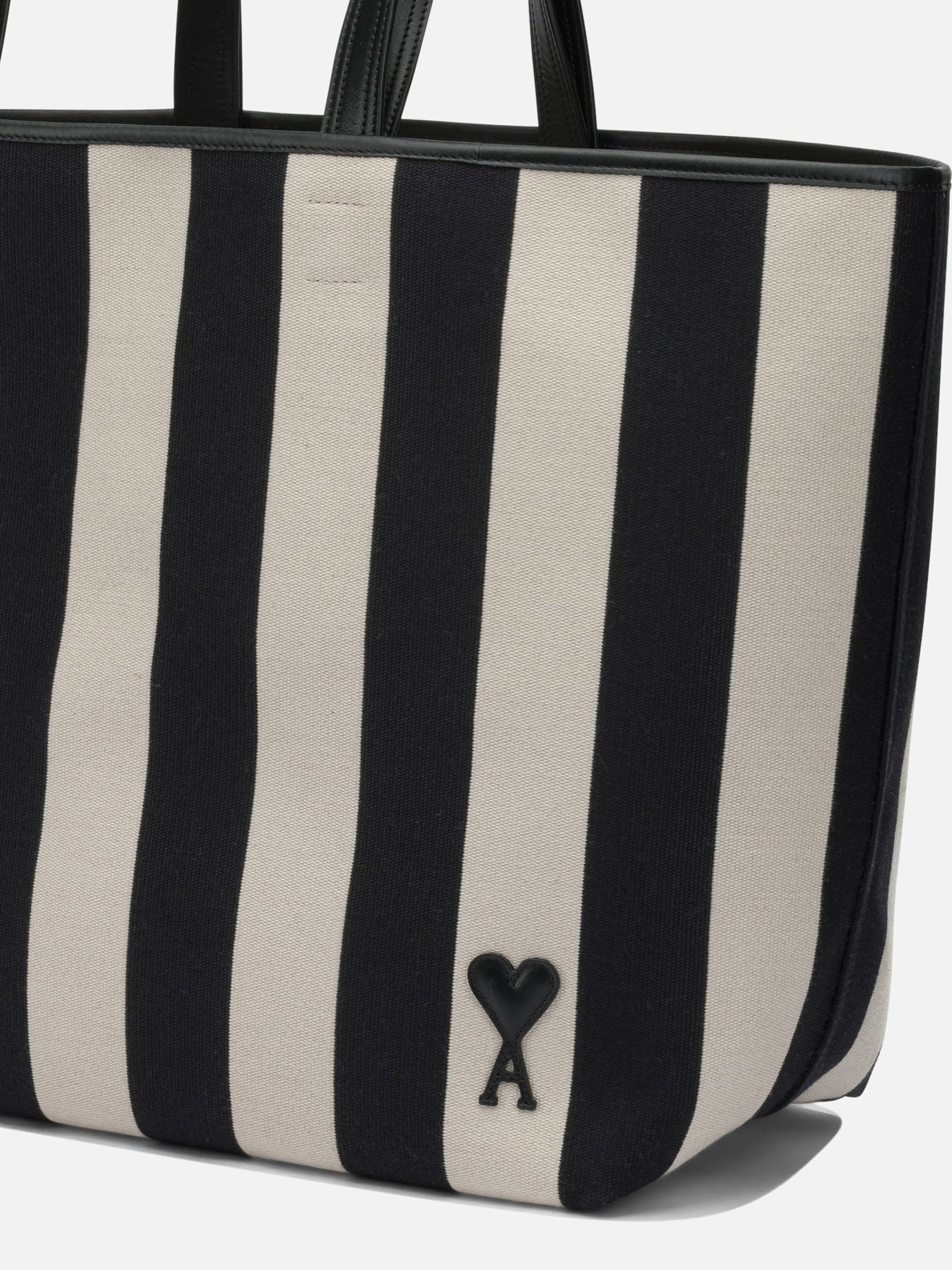 Medium bags 85% cotton 11% polyester 4% polyurethane  Nero - Ami Paris Women | PDP | VIETTI Online Store | Zoom-Modal_4
