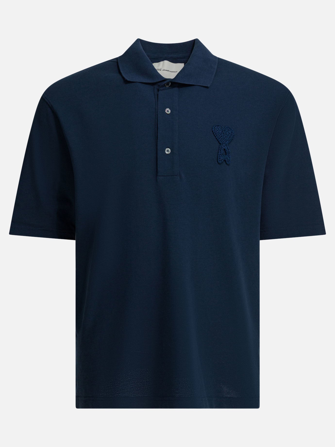 Polo shirts with buttons Logo  Blue - Ami Paris Men | PDP | VIETTI Online Store | thumbnail