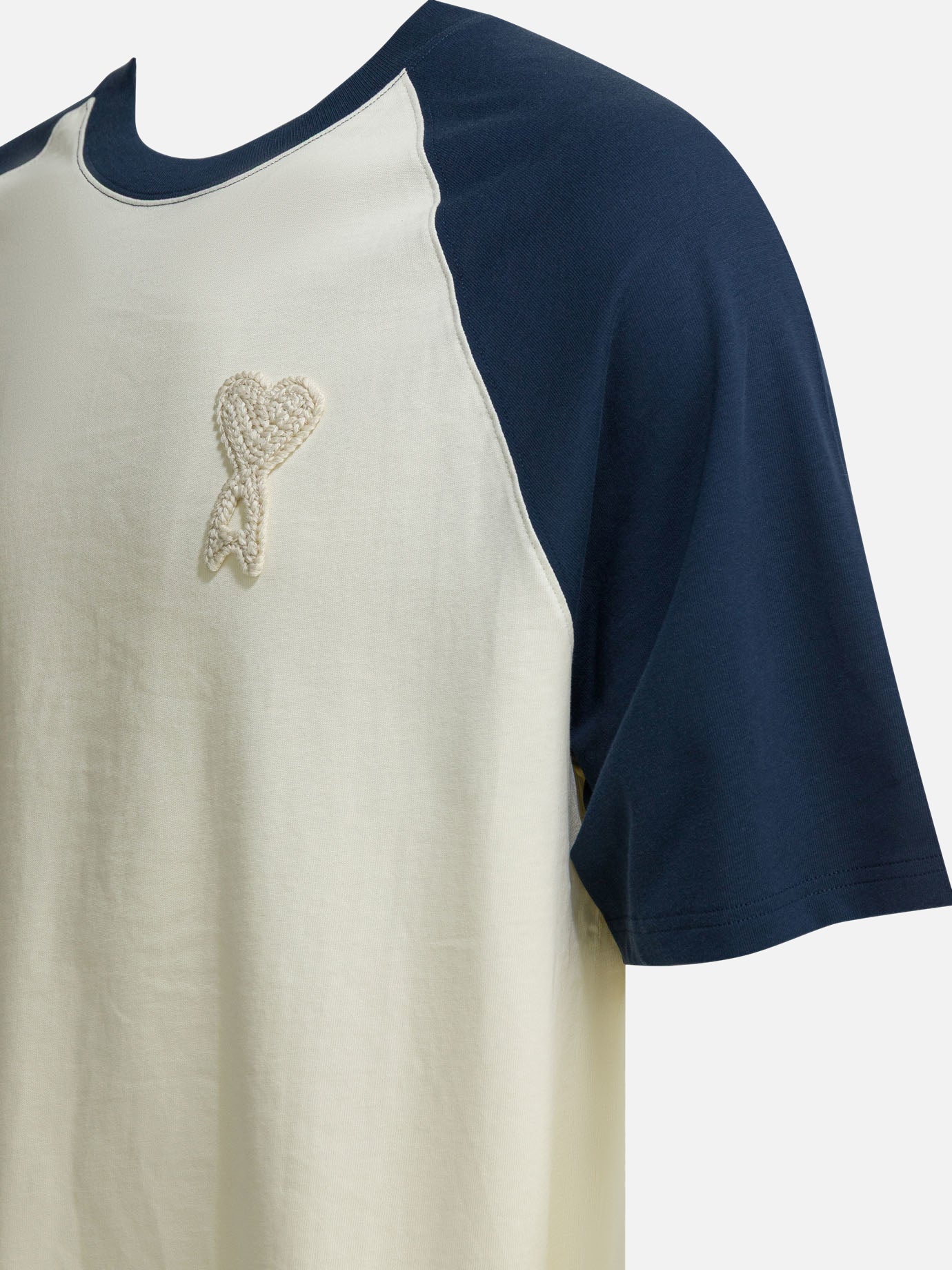 Crewneck t-shirts Logo  Blue - Ami Paris Men | PDP | VIETTI Online Store | thumbnail_4