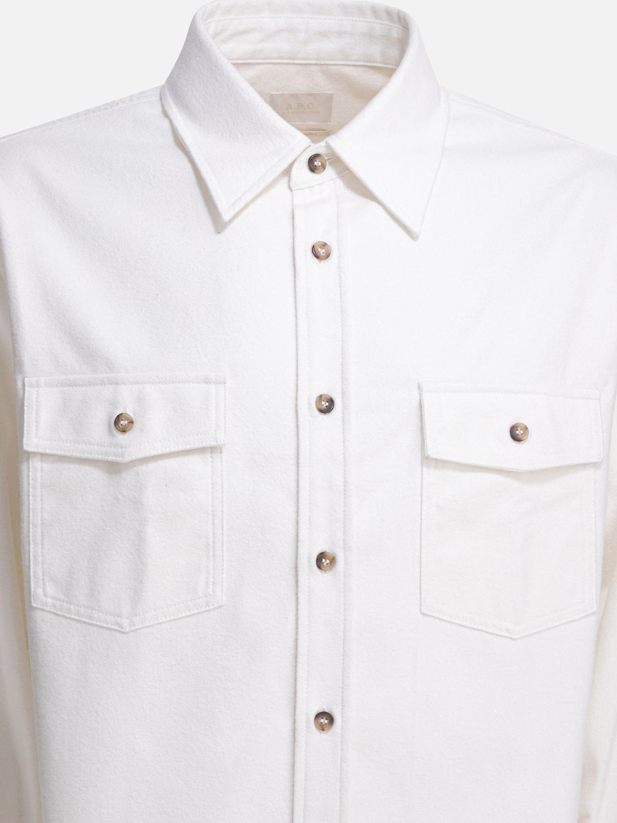 A.P.C. Cotton overshirt jacket White - VIETTI