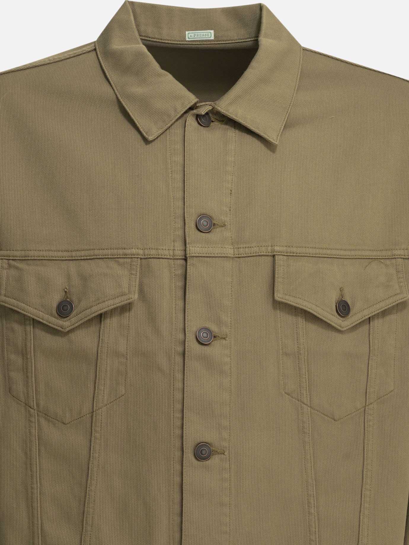 Quilted & Utility Jackets Solid colour  Beige - A.Presse Men | PDP | VIETTI Online Store | thumbnail_3
