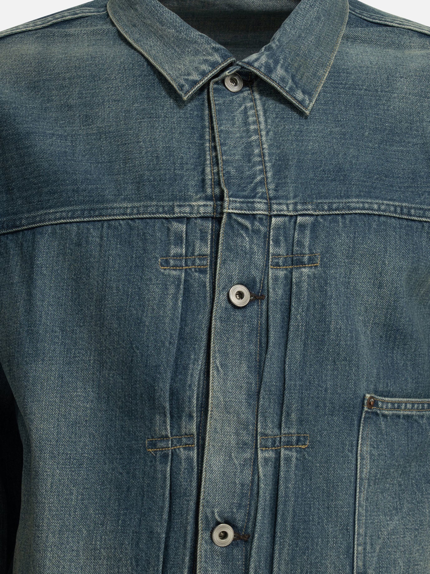 Denim jackets Solid colour  Blue - A.Presse Men | PDP | VIETTI Online Store | Zoom-Modal_3
