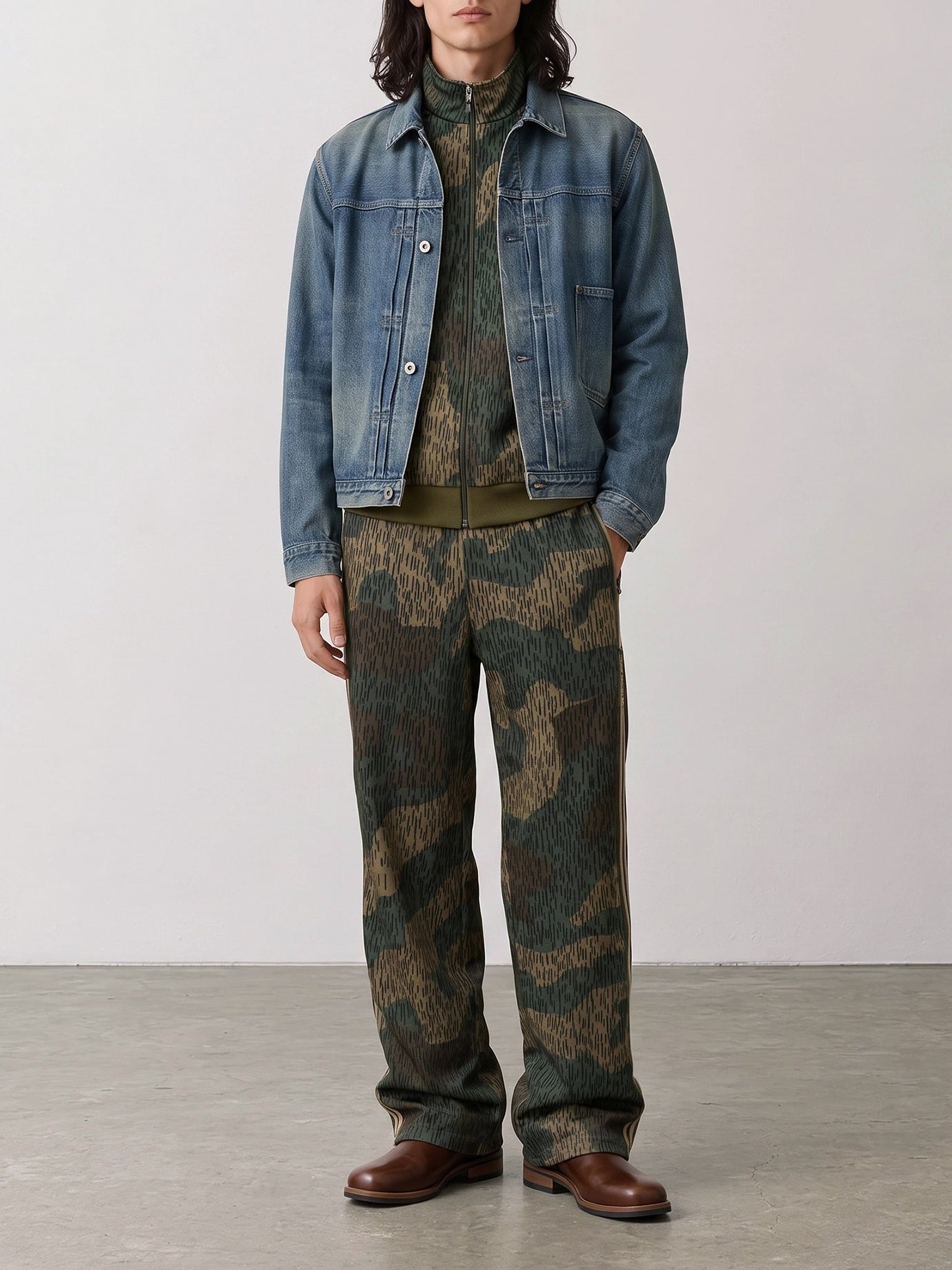 Denim jackets Solid colour  Blue - A.Presse Men | PDP | VIETTI Online Store | Zoom-Modal_2

