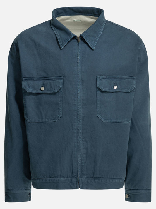 Quilted & Utility Jackets Solid colour  Blue - A.Presse Men | PDP | VIETTI Online Store 
