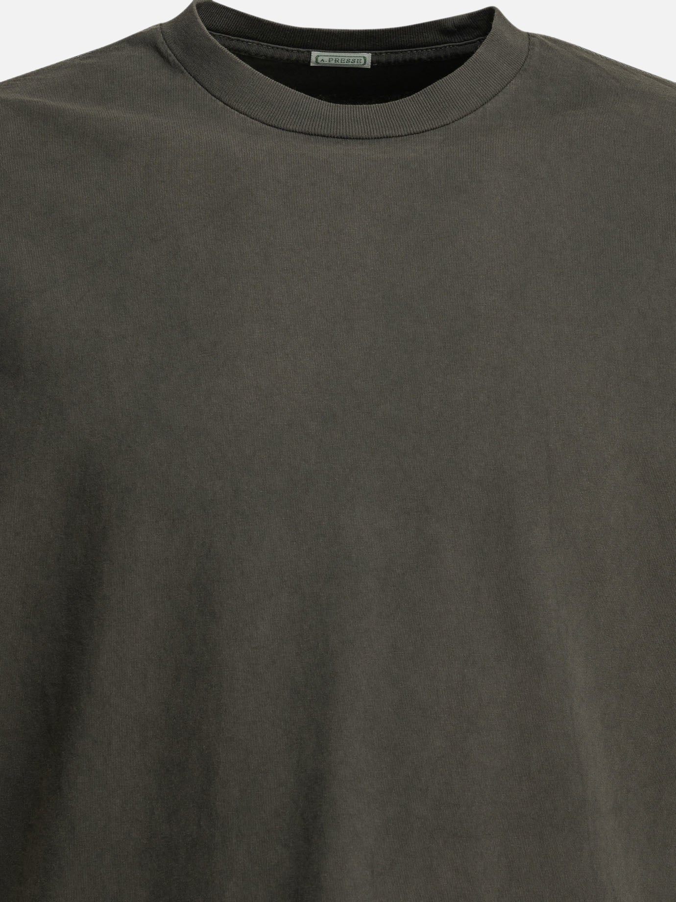 Crewneck t-shirts Solid colour  Black - A.Presse Men | PDP | VIETTI Online Store | Zoom-Modal_3
