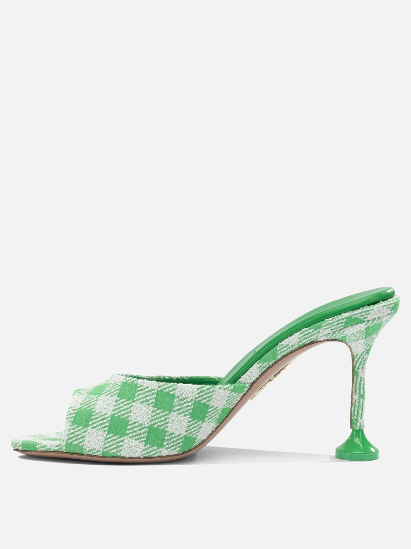 Mule 75% cotton 17% polyamide 8% silk - 100% calf leather  Verde - Aquazzura Donna | PDP | VIETTI Online Store | thumbnail_3