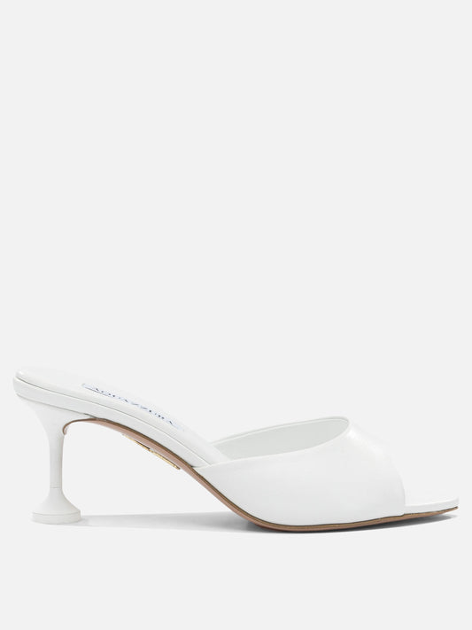 Mule 100% crossbred leather - 100% calf leather  Bianco - Aquazzura Donna | PDP | VIETTI Online Store 
