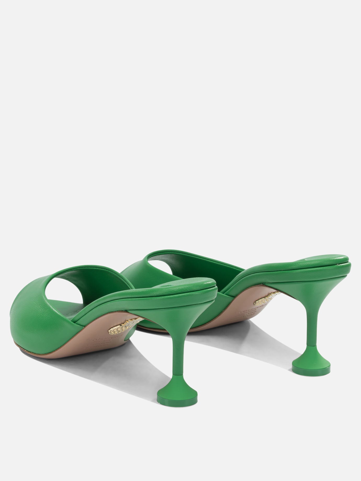 Mules 100% crossbred leather - 100% calf leather  Green - Aquazzura Women | PDP | VIETTI Online Store | Zoom-Modal_4
