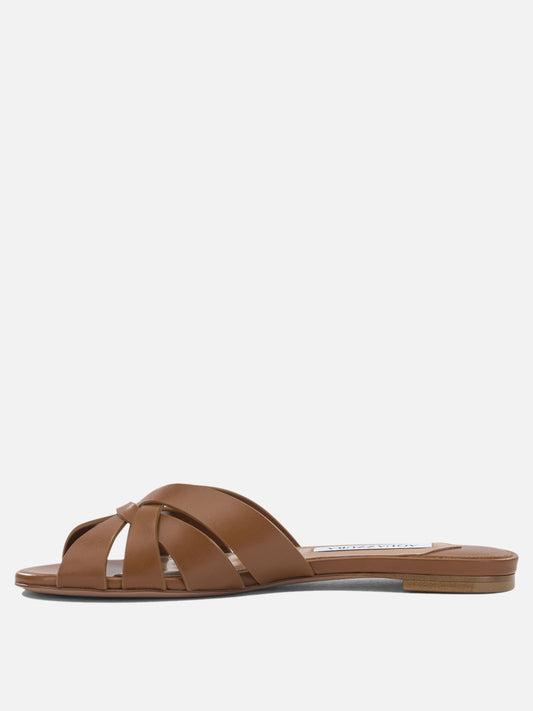 Aquazzura "Copacabana" Slide Brown

