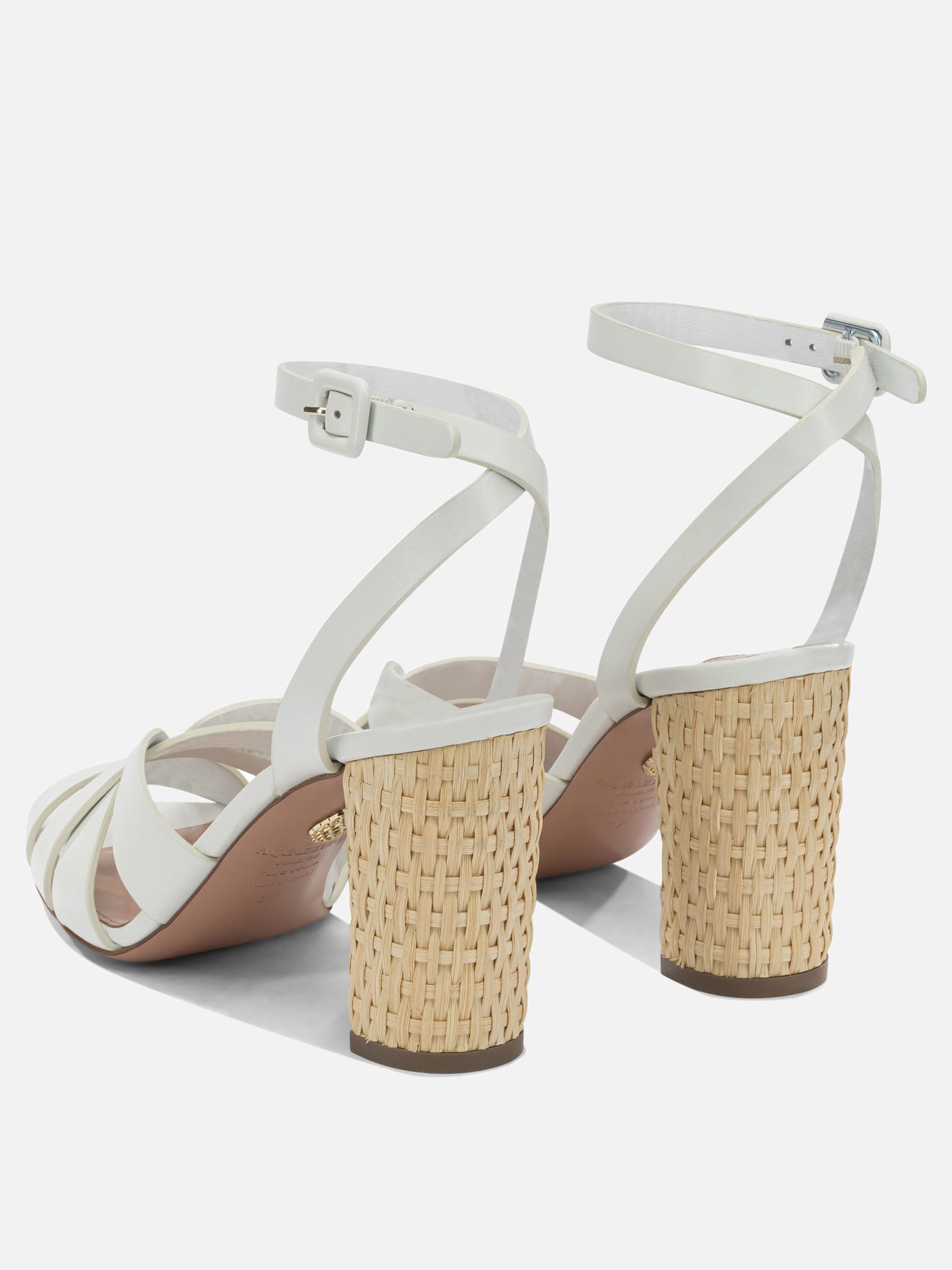 Heeled sandals 100% calf leather - 100% calf leather  White - Aquazzura Women | PDP | VIETTI Online Store | Zoom-Modal_4

