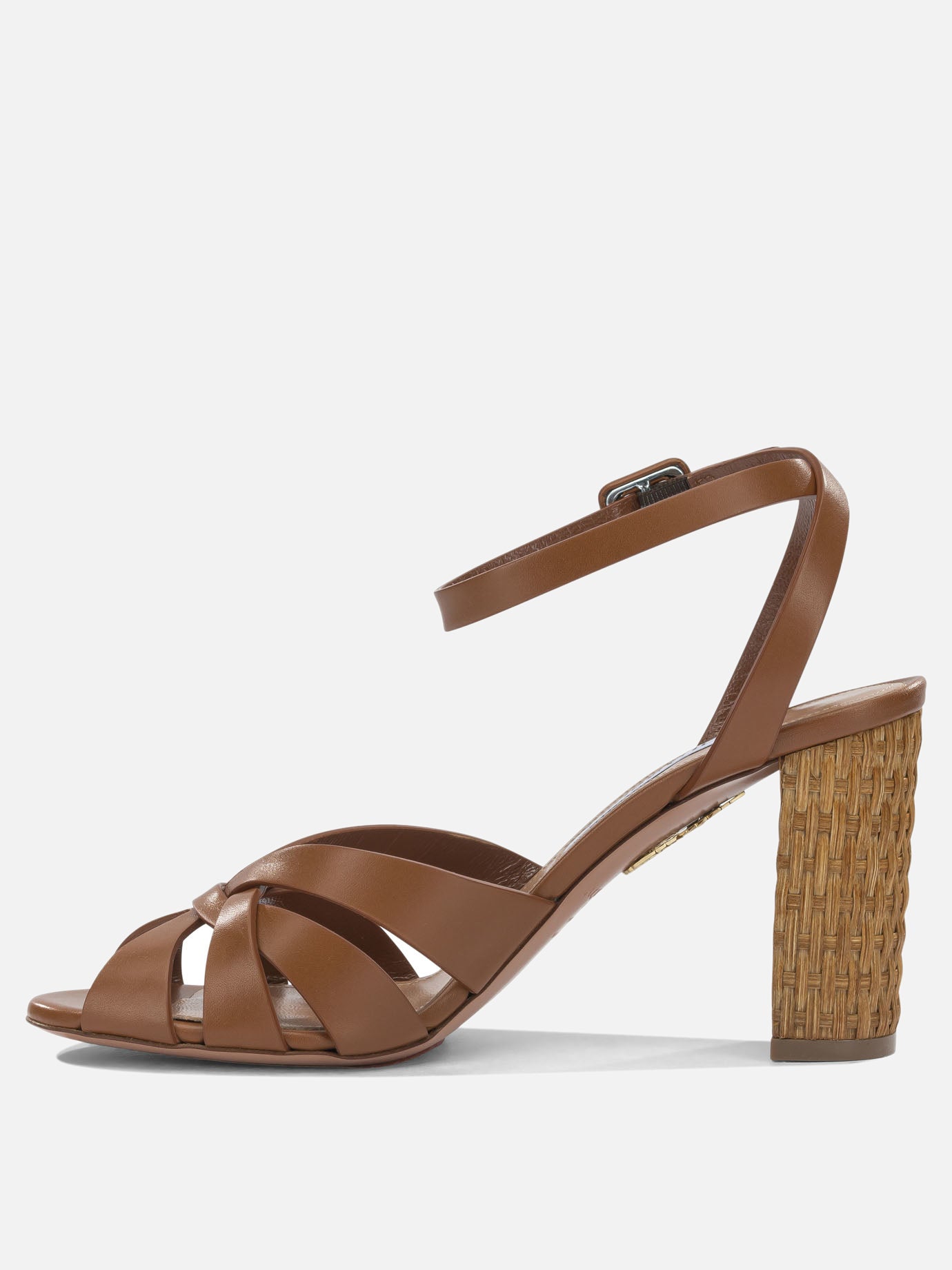 Heeled sandals 100% calf leather - 100% calf leather  Brown - Aquazzura Women | PDP | VIETTI Online Store | Zoom-Modal_3
