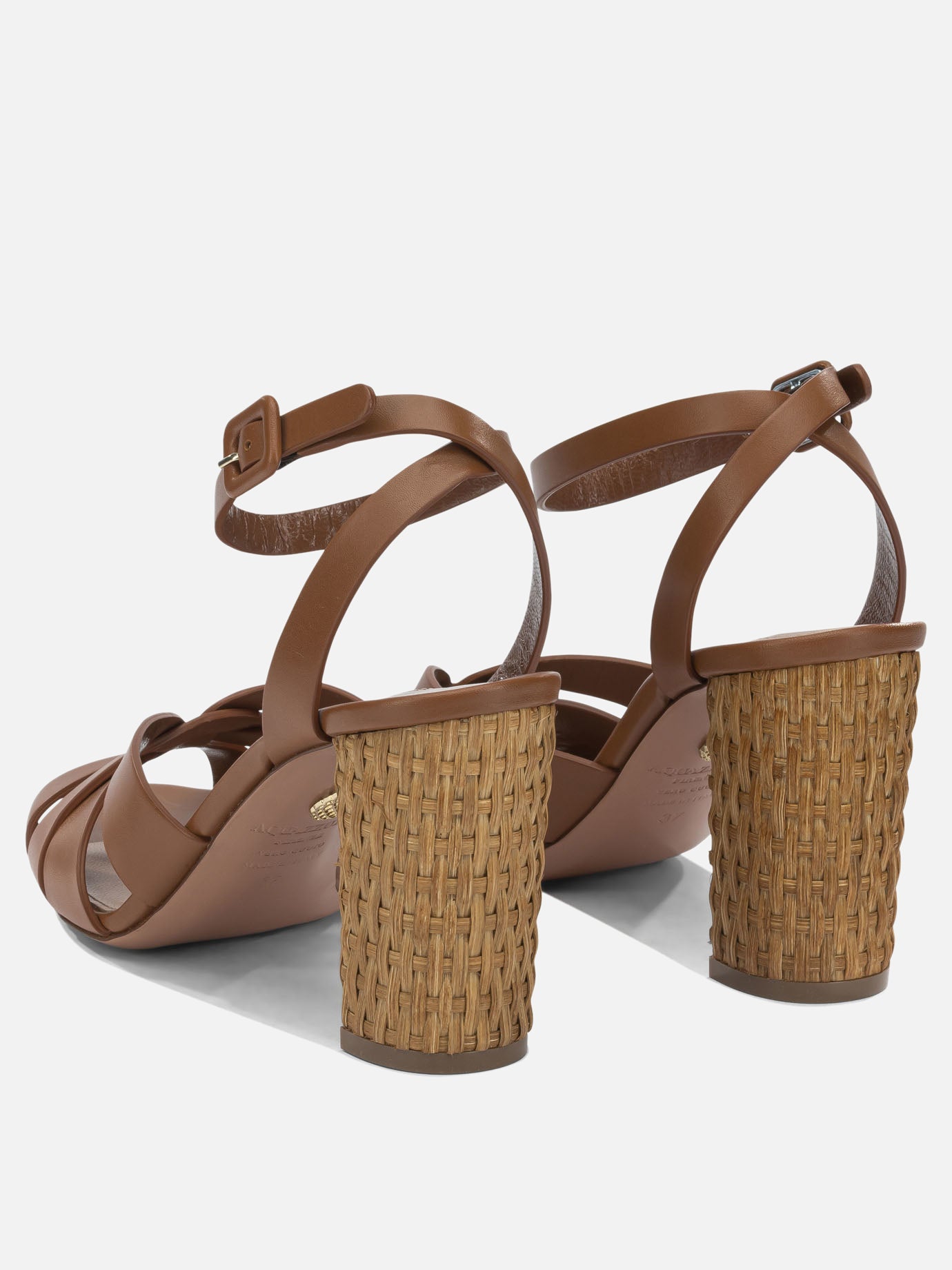 Heeled sandals 100% calf leather - 100% calf leather  Brown - Aquazzura Women | PDP | VIETTI Online Store | Zoom-Modal_4

