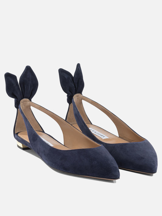 Ballerine classiche 100% kid leather - 100% calf leather  Blu - Aquazzura Donna | PLP | VIETTI Online Store | 2
