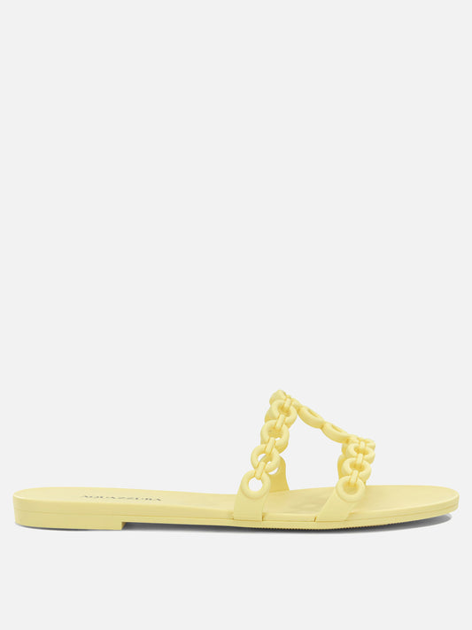 Slides 100% plastic - 100% plastic  Yellow - Aquazzura Women | PLP | VIETTI Online Store 
