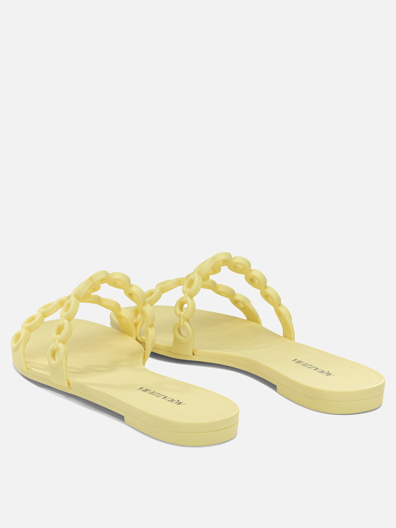 Slides 100% plastic - 100% plastic  Yellow - Aquazzura Women | PDP | VIETTI Online Store | thumbnail_4