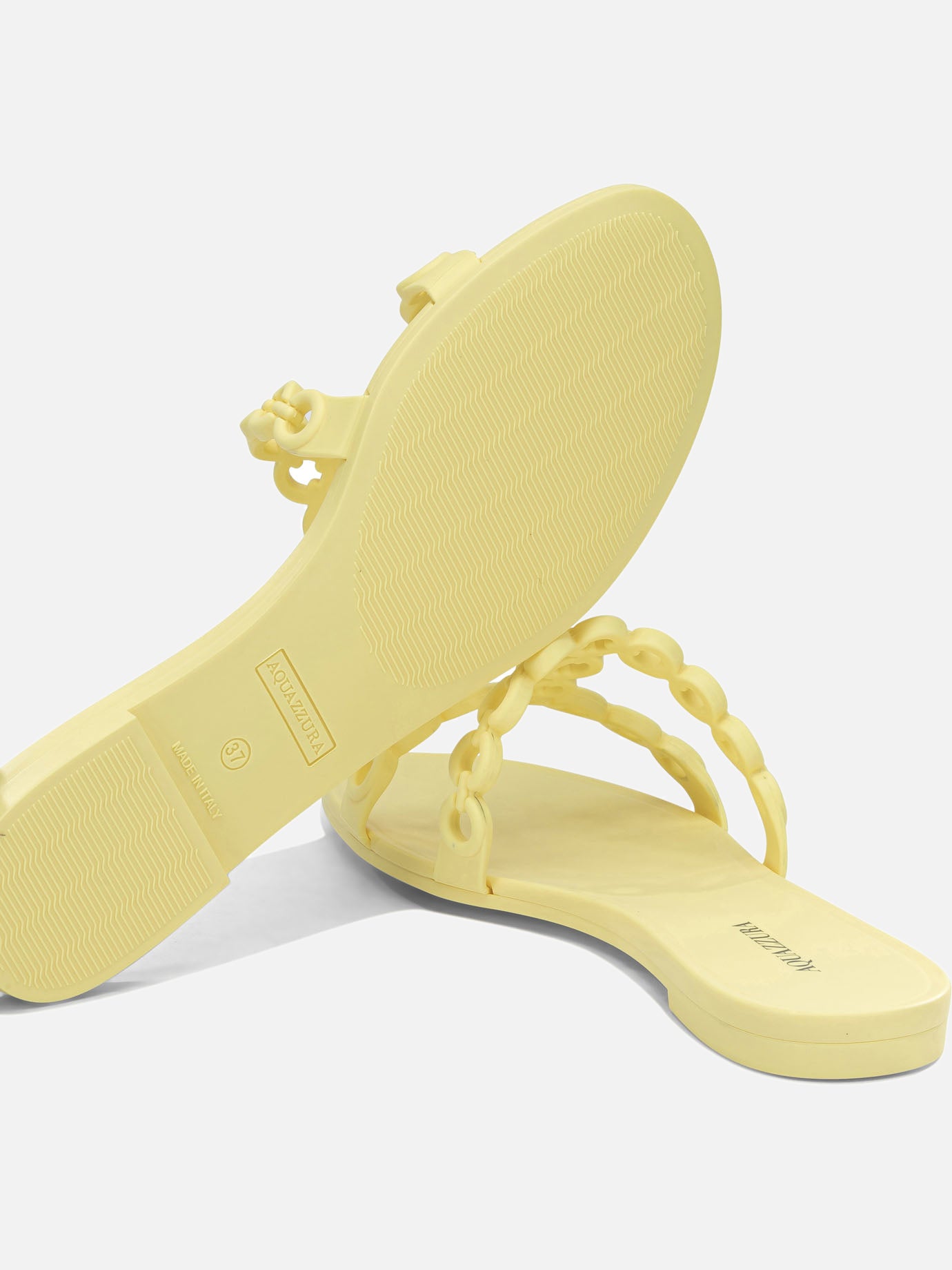 Slides 100% plastic - 100% plastic  Yellow - Aquazzura Women | PDP | VIETTI Online Store | thumbnail_5