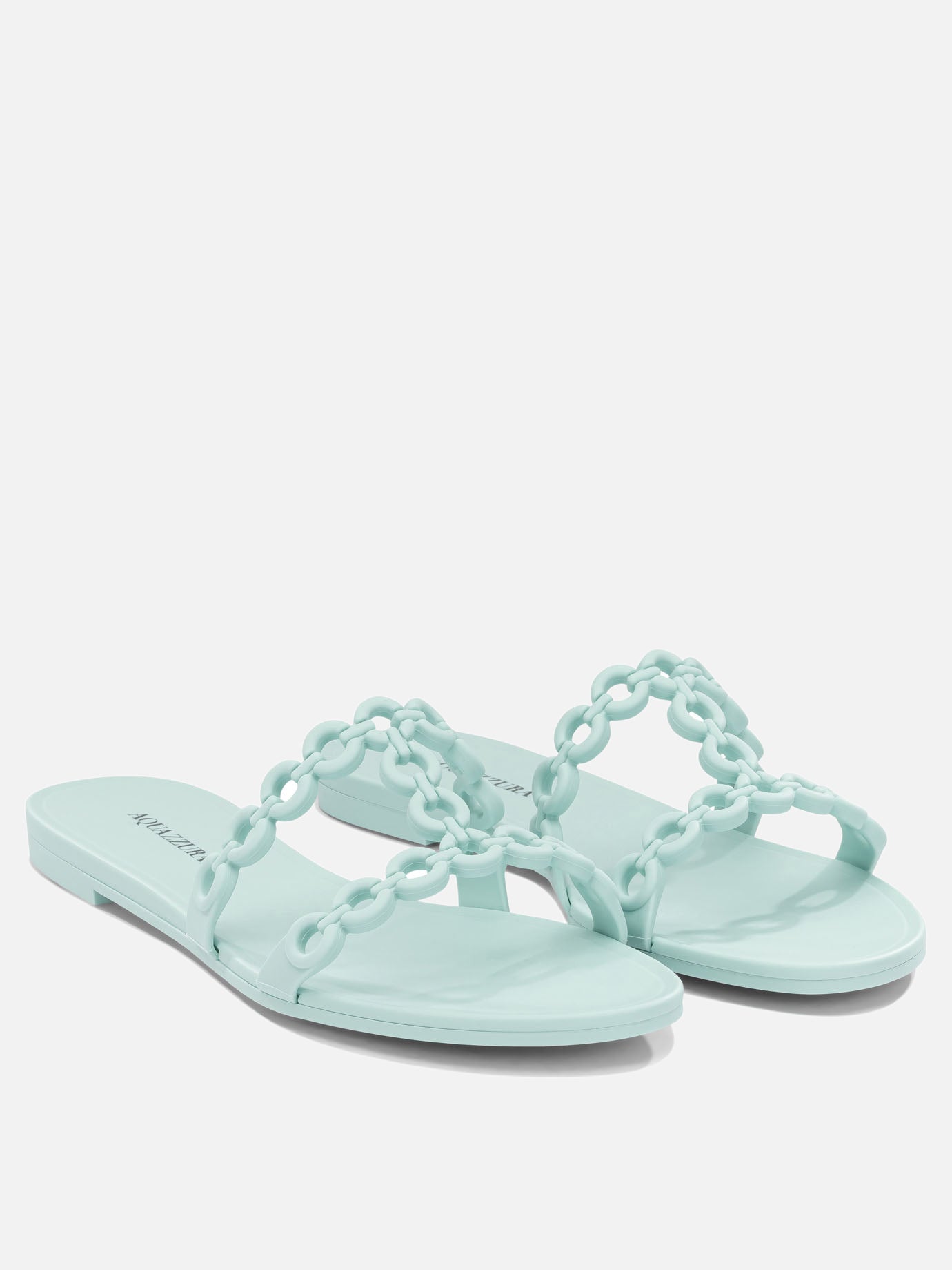 Slides 100% plastic - 100% plastic  Light blue - Aquazzura Women | PDP | VIETTI Online Store | thumbnail_2