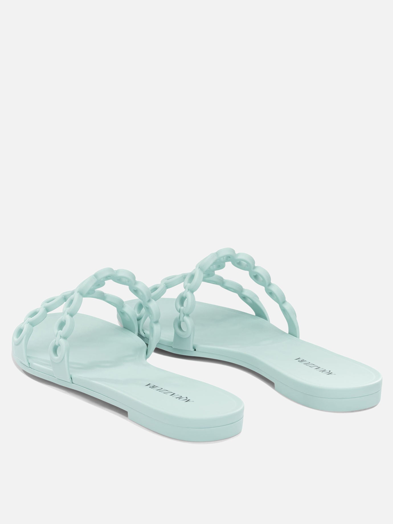 Slides 100% plastic - 100% plastic  Light blue - Aquazzura Women | PDP | VIETTI Online Store | thumbnail_4