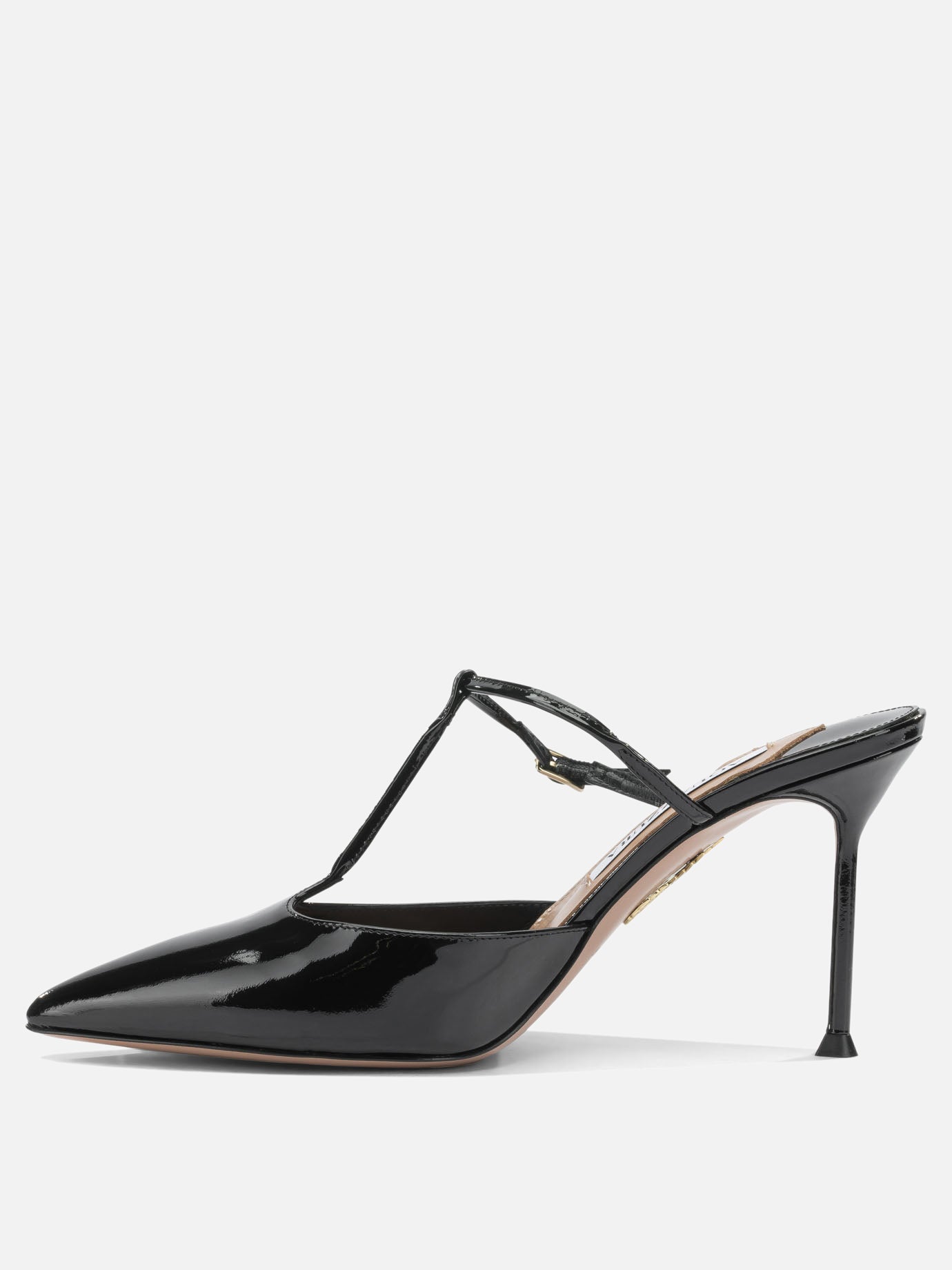 Mules 100% kid leather - 100% calf leather  Black - Aquazzura Women | PDP | VIETTI Online Store | thumbnail_3