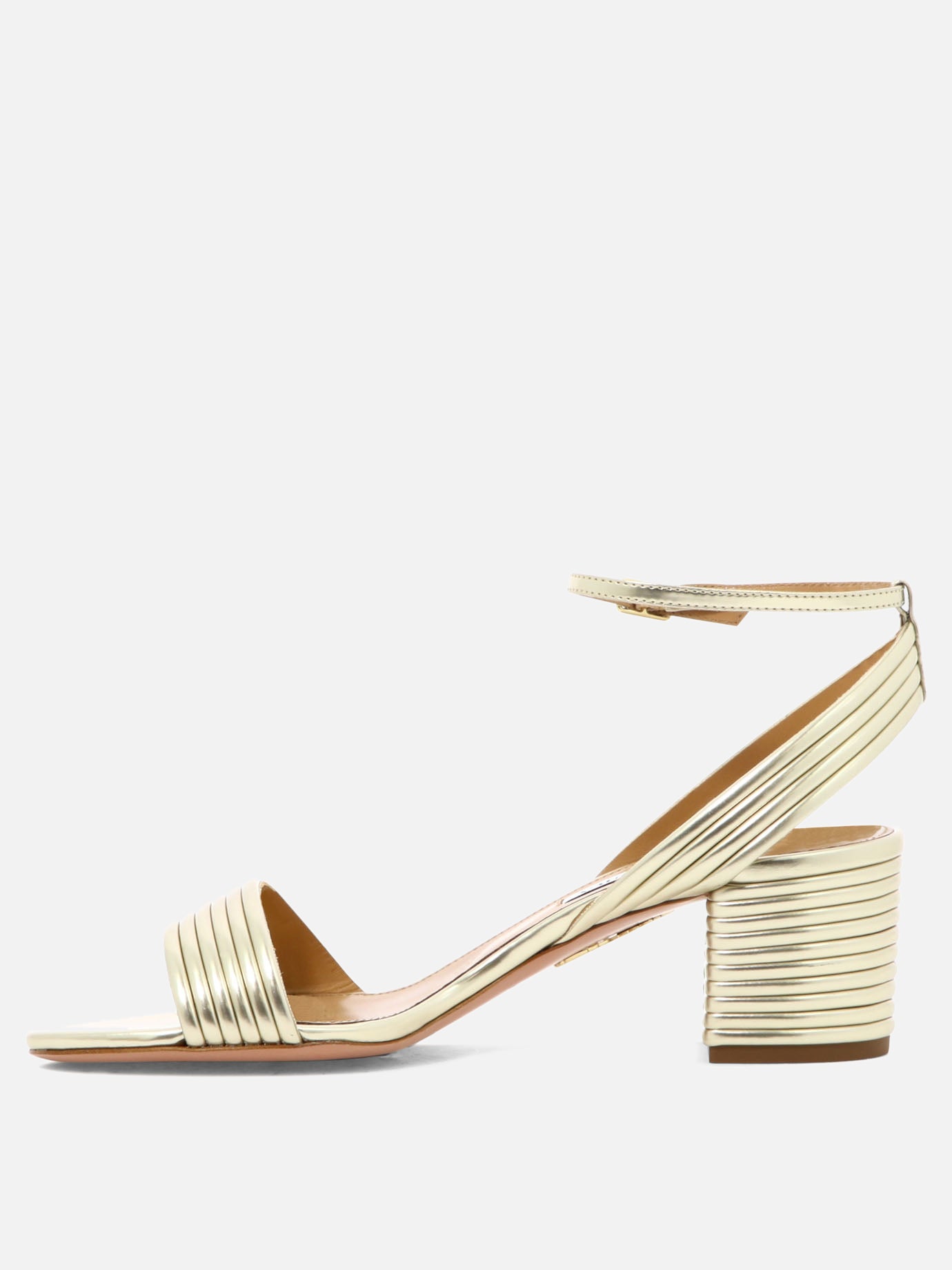 Heeled sandals 5% alfa - 100% calf leather  Gold - Aquazzura Women | PDP | VIETTI Online Store | Zoom-Modal_3
