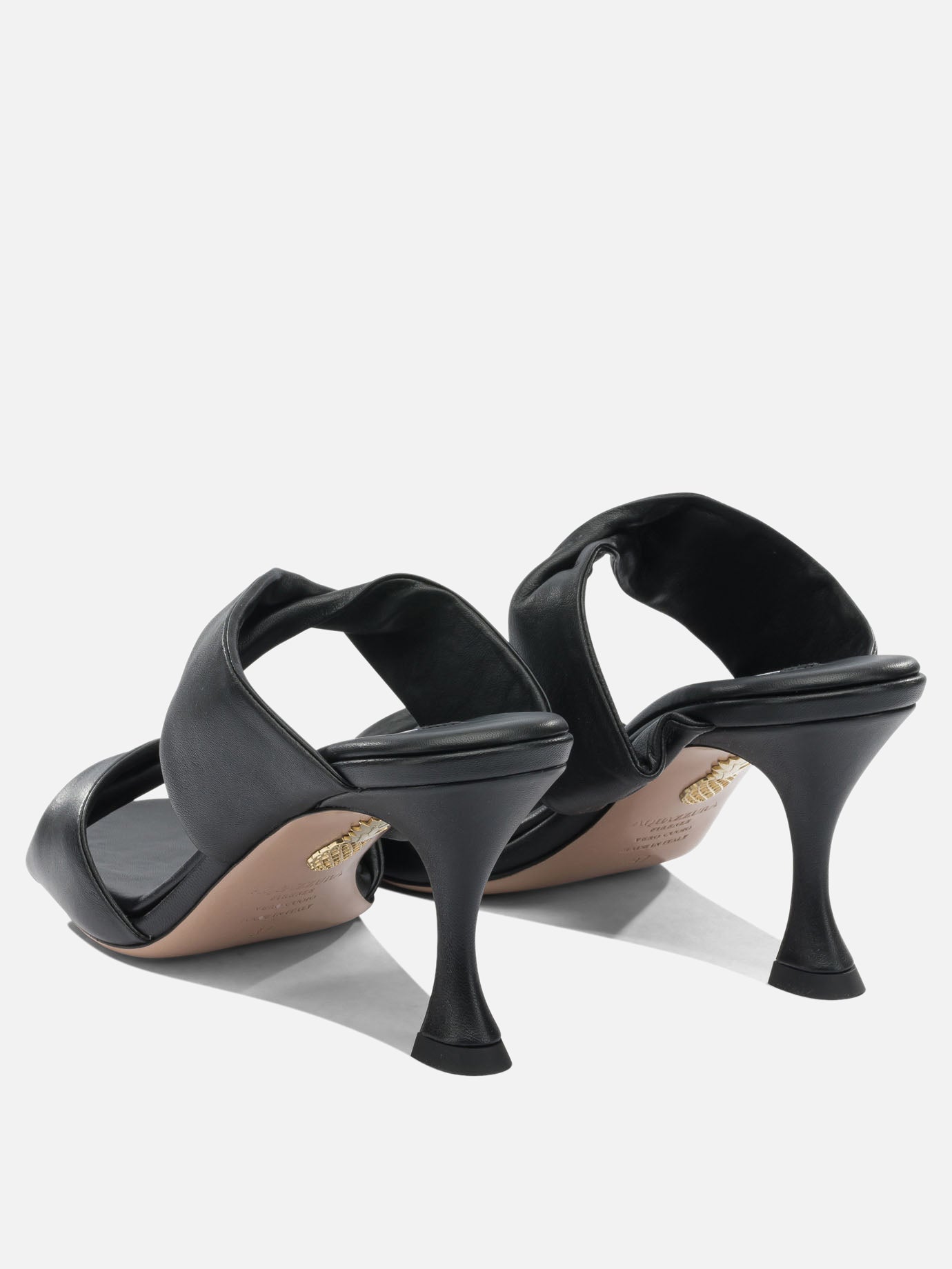 Sandali con tacco 100% crossbred leather - 100% calf leather  Nero - Aquazzura Donna | PDP | VIETTI Online Store | Zoom-Modal_4
